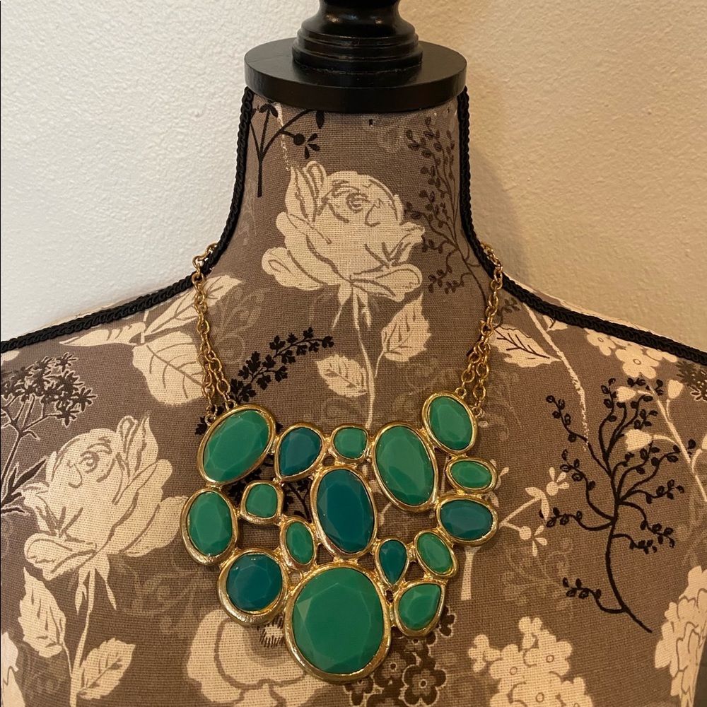 Teal stone necklace